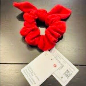 lululemon athletica Red Velvet Knot Scrunchie